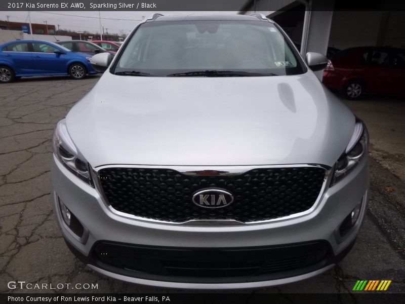 Sparkling Silver / Black 2017 Kia Sorento EX AWD