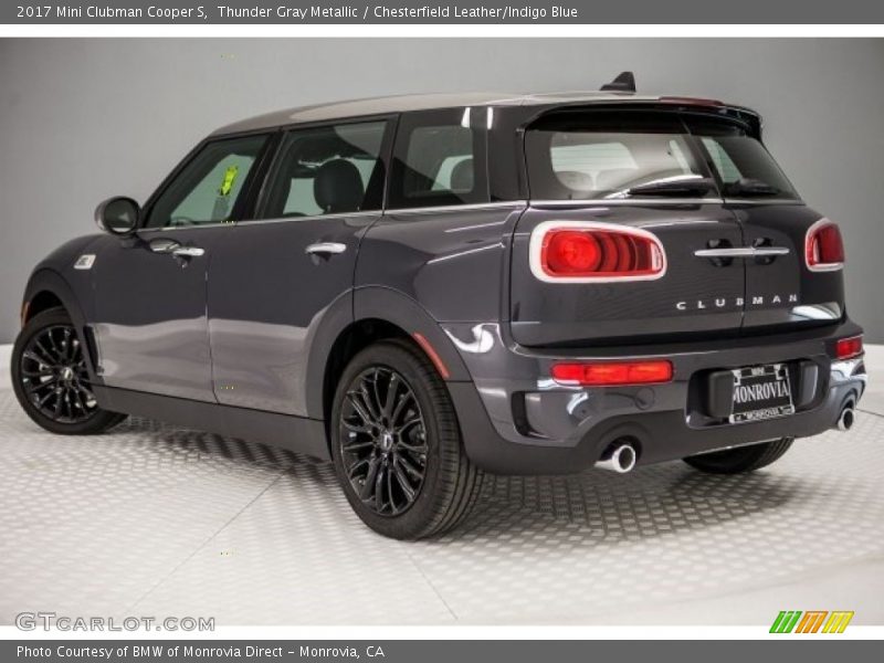 Thunder Gray Metallic / Chesterfield Leather/Indigo Blue 2017 Mini Clubman Cooper S