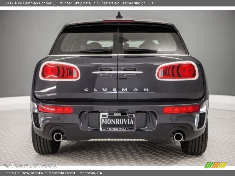 Thunder Gray Metallic / Chesterfield Leather/Indigo Blue 2017 Mini Clubman Cooper S