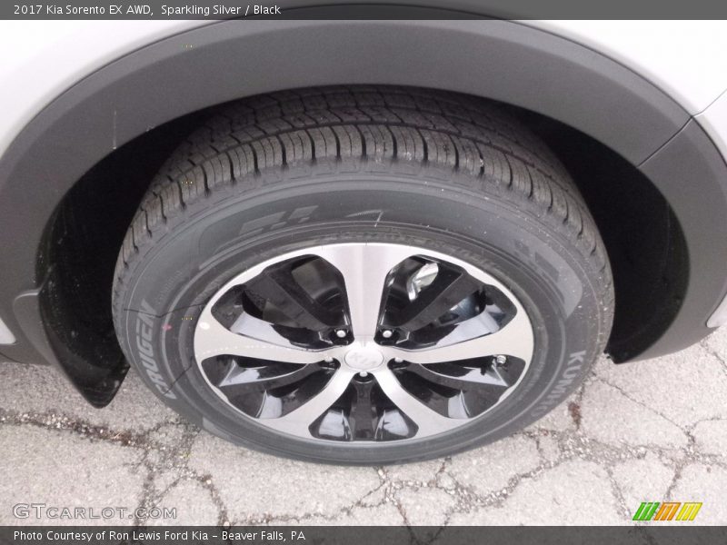 Sparkling Silver / Black 2017 Kia Sorento EX AWD