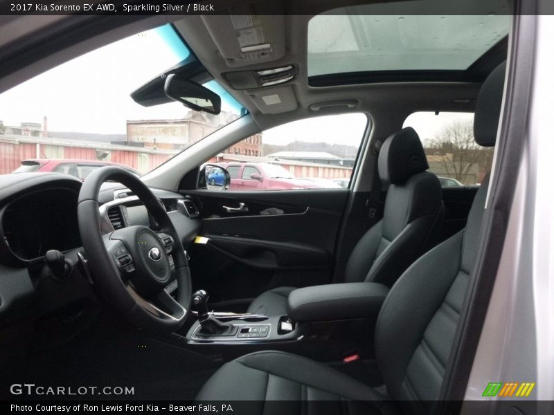 Sparkling Silver / Black 2017 Kia Sorento EX AWD