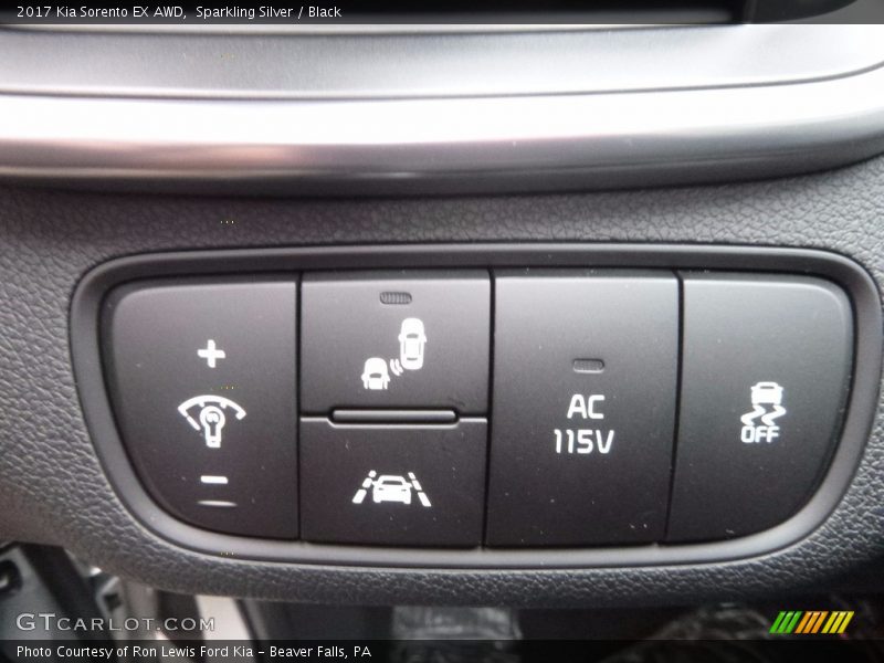 Sparkling Silver / Black 2017 Kia Sorento EX AWD