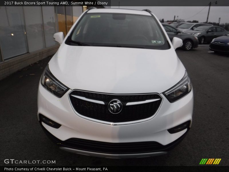 Summit White / Ebony 2017 Buick Encore Sport Touring AWD