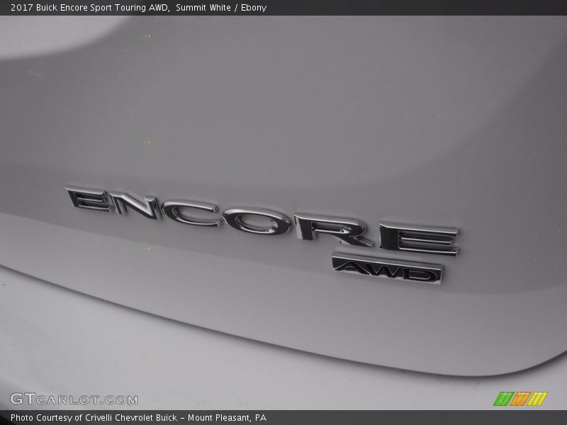 Summit White / Ebony 2017 Buick Encore Sport Touring AWD