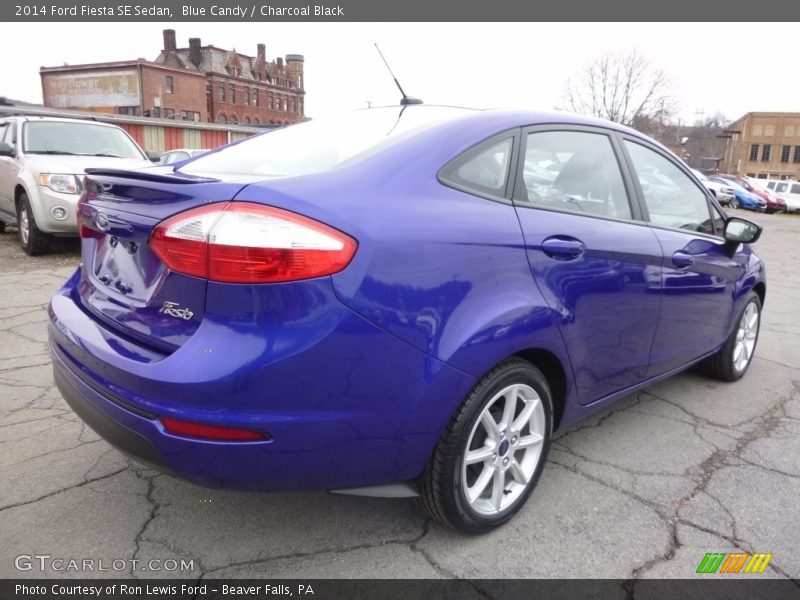 Blue Candy / Charcoal Black 2014 Ford Fiesta SE Sedan