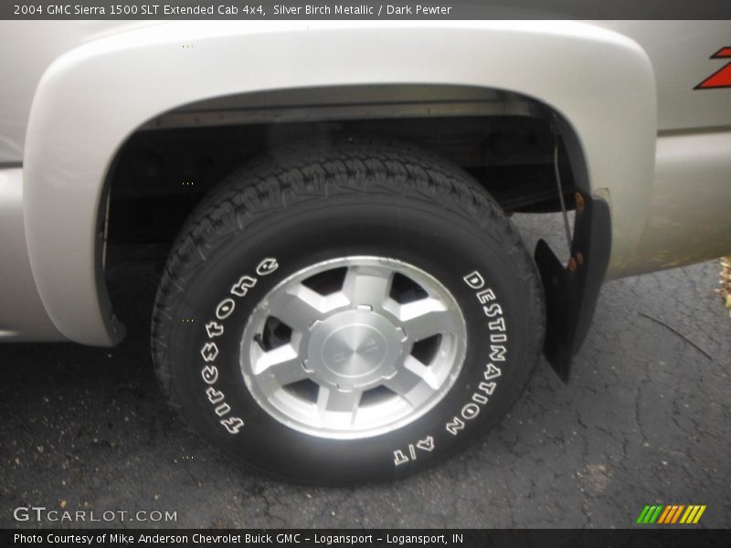 Silver Birch Metallic / Dark Pewter 2004 GMC Sierra 1500 SLT Extended Cab 4x4
