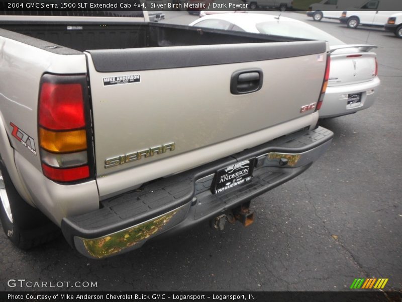 Silver Birch Metallic / Dark Pewter 2004 GMC Sierra 1500 SLT Extended Cab 4x4