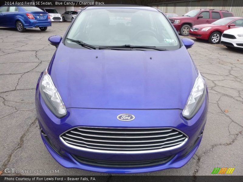 Blue Candy / Charcoal Black 2014 Ford Fiesta SE Sedan