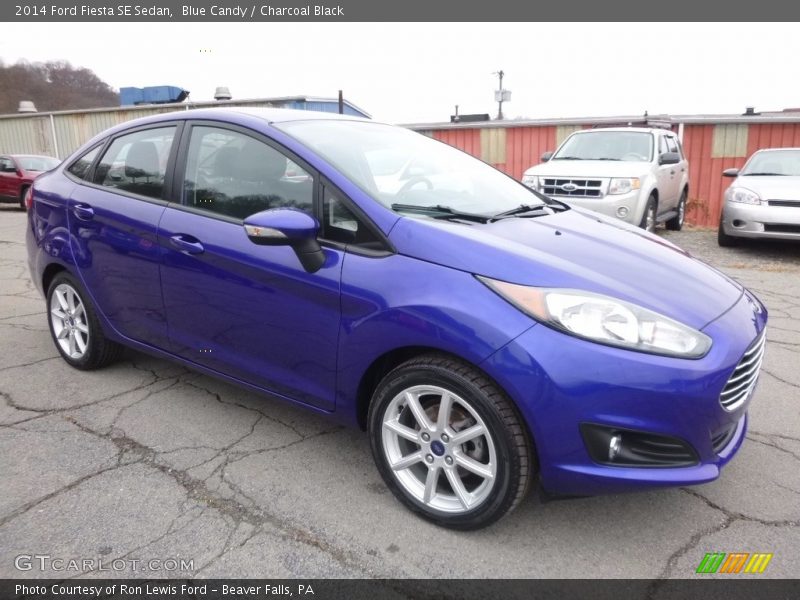 Blue Candy / Charcoal Black 2014 Ford Fiesta SE Sedan