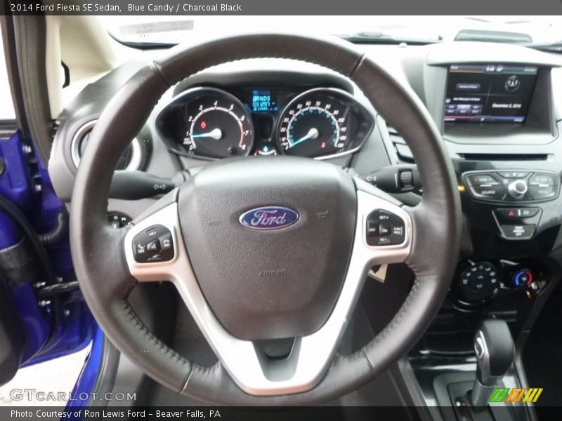 Blue Candy / Charcoal Black 2014 Ford Fiesta SE Sedan