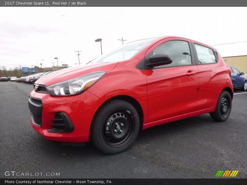 Red Hot / Jet Black 2017 Chevrolet Spark LS