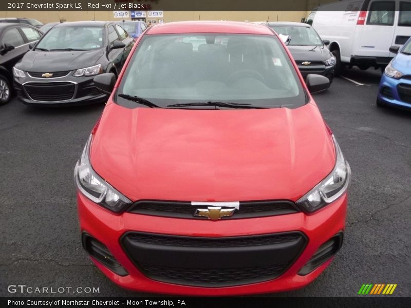 Red Hot / Jet Black 2017 Chevrolet Spark LS