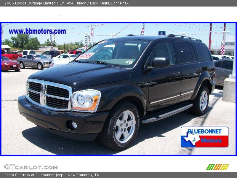 Black / Dark Khaki/Light Khaki 2006 Dodge Durango Limited HEMI 4x4