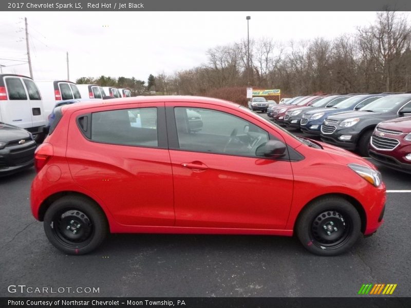 Red Hot / Jet Black 2017 Chevrolet Spark LS