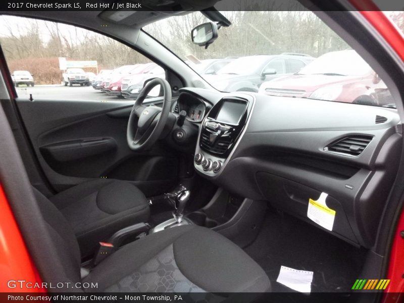 Red Hot / Jet Black 2017 Chevrolet Spark LS