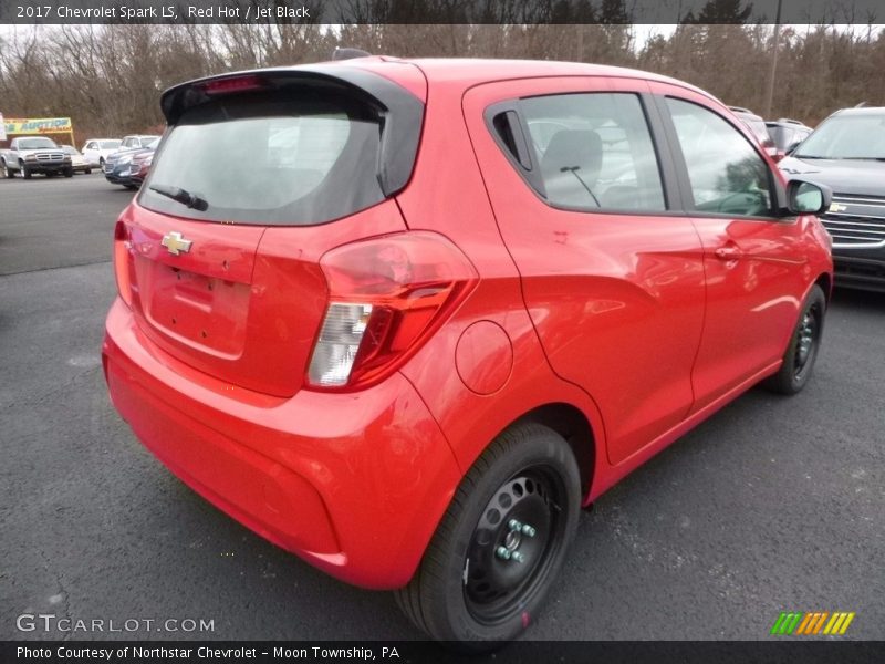 Red Hot / Jet Black 2017 Chevrolet Spark LS