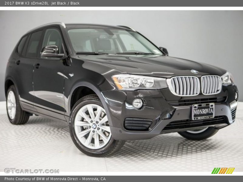 Jet Black / Black 2017 BMW X3 sDrive28i