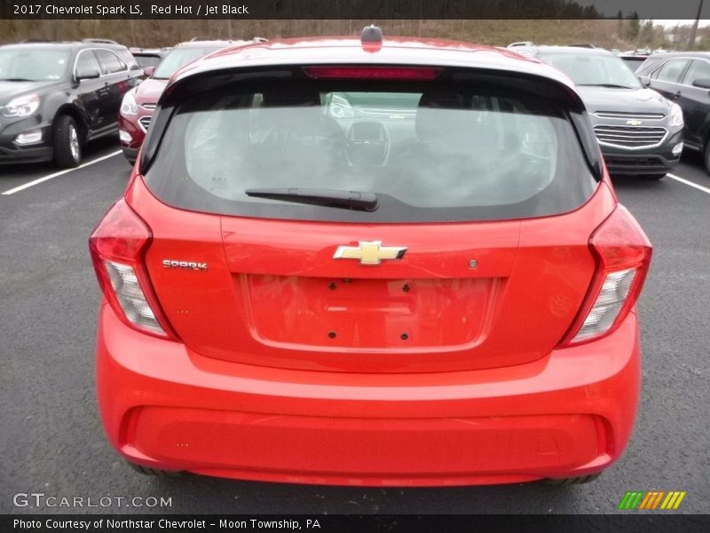 Red Hot / Jet Black 2017 Chevrolet Spark LS