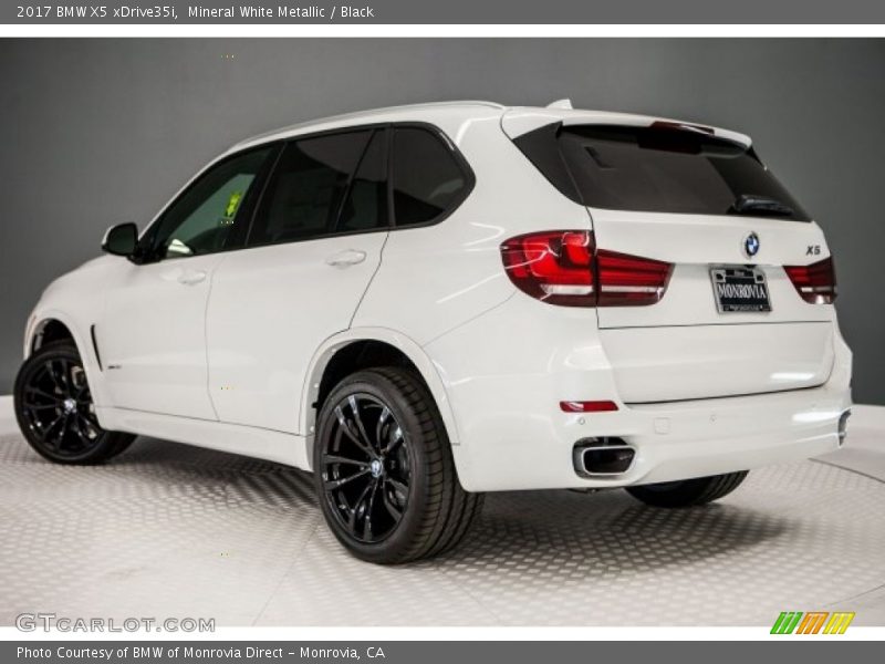 Mineral White Metallic / Black 2017 BMW X5 xDrive35i