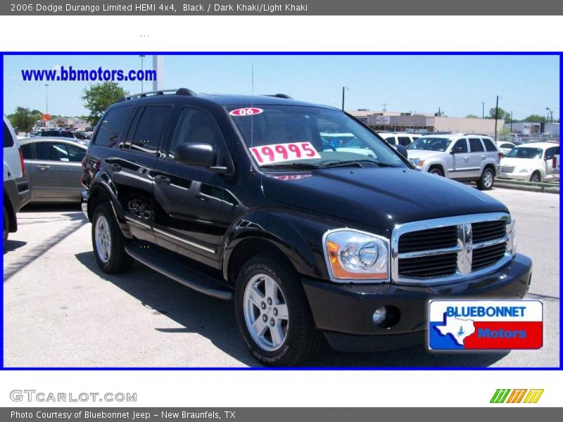 Black / Dark Khaki/Light Khaki 2006 Dodge Durango Limited HEMI 4x4