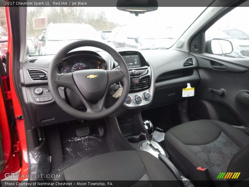 Red Hot / Jet Black 2017 Chevrolet Spark LS