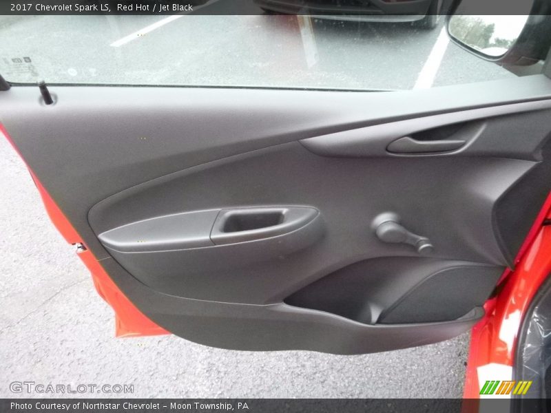 Red Hot / Jet Black 2017 Chevrolet Spark LS