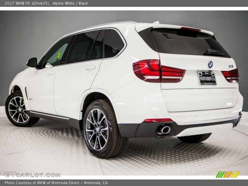 Alpine White / Black 2017 BMW X5 sDrive35i