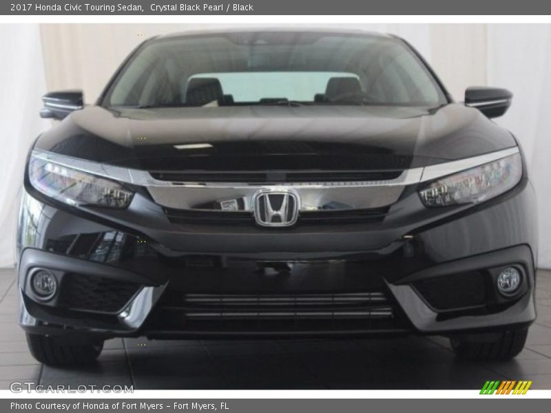 Crystal Black Pearl / Black 2017 Honda Civic Touring Sedan