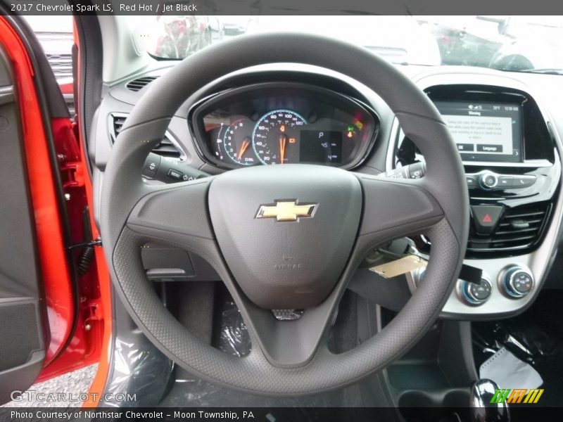 Red Hot / Jet Black 2017 Chevrolet Spark LS