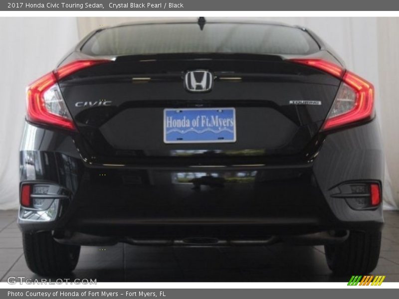 Crystal Black Pearl / Black 2017 Honda Civic Touring Sedan