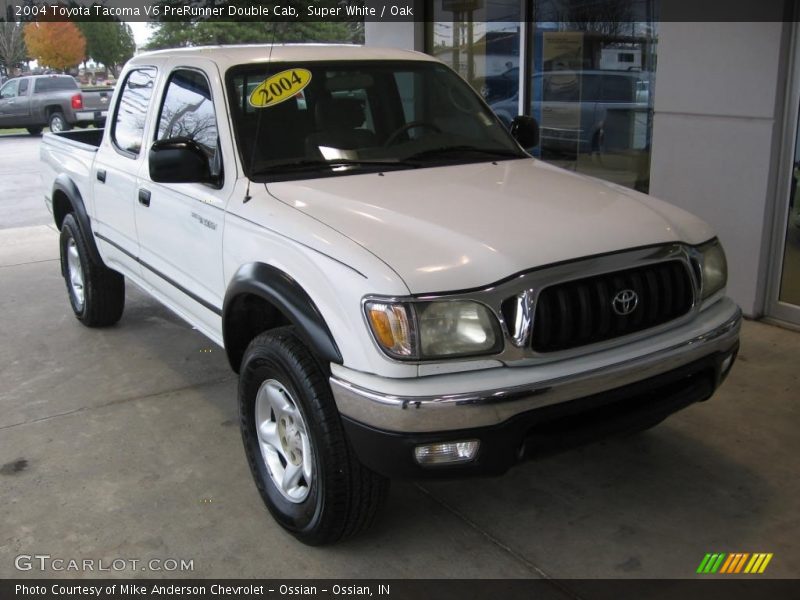 Super White / Oak 2004 Toyota Tacoma V6 PreRunner Double Cab