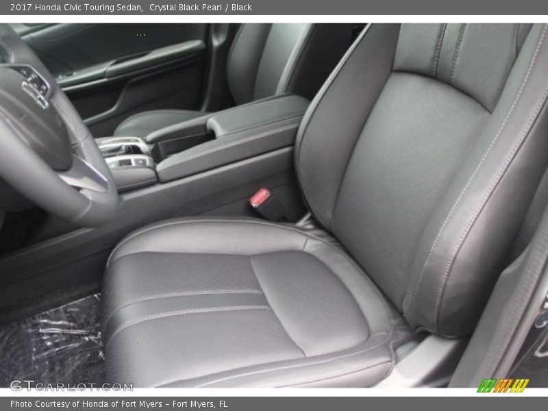 Crystal Black Pearl / Black 2017 Honda Civic Touring Sedan