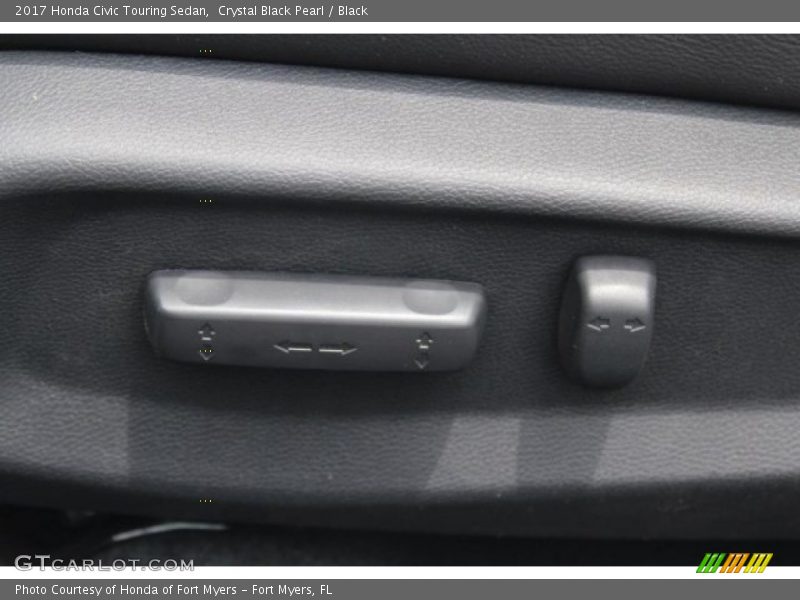 Crystal Black Pearl / Black 2017 Honda Civic Touring Sedan