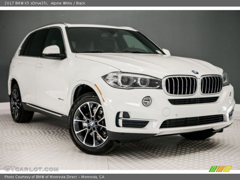 Alpine White / Black 2017 BMW X5 sDrive35i