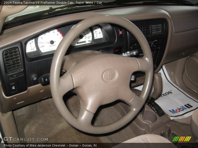Super White / Oak 2004 Toyota Tacoma V6 PreRunner Double Cab