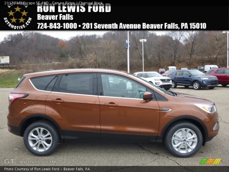 Canyon Ridge / Charcoal Black 2017 Ford Escape SE 4WD