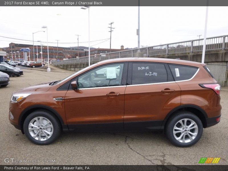 Canyon Ridge / Charcoal Black 2017 Ford Escape SE 4WD