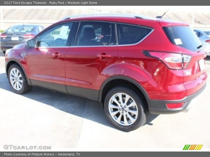 Ruby Red / Medium Light Stone 2017 Ford Escape Titanium