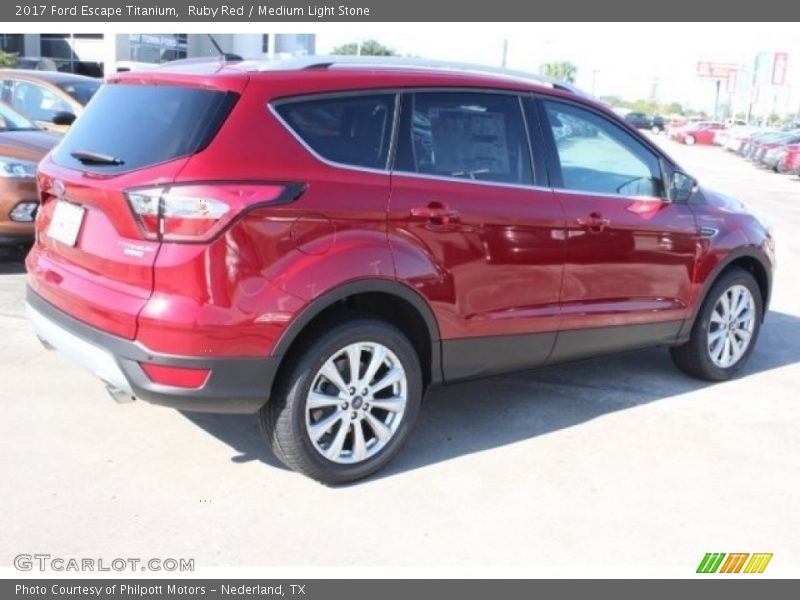 Ruby Red / Medium Light Stone 2017 Ford Escape Titanium