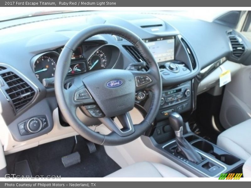 Ruby Red / Medium Light Stone 2017 Ford Escape Titanium