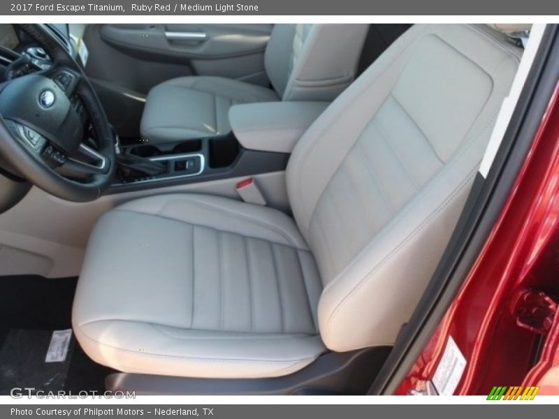 Ruby Red / Medium Light Stone 2017 Ford Escape Titanium