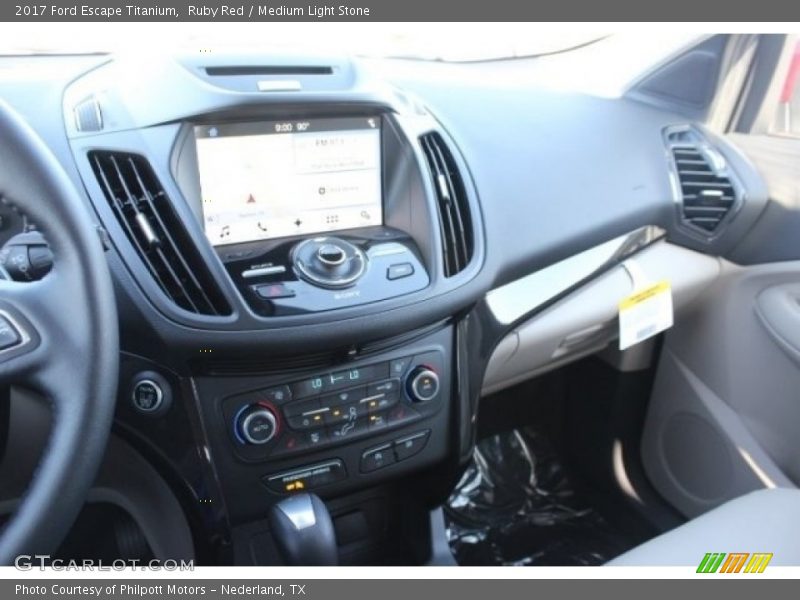 Ruby Red / Medium Light Stone 2017 Ford Escape Titanium