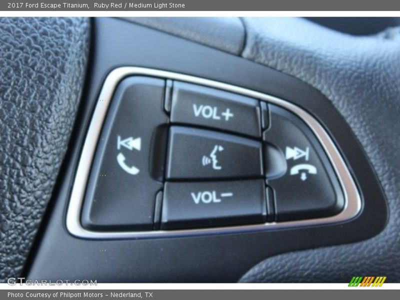 Ruby Red / Medium Light Stone 2017 Ford Escape Titanium