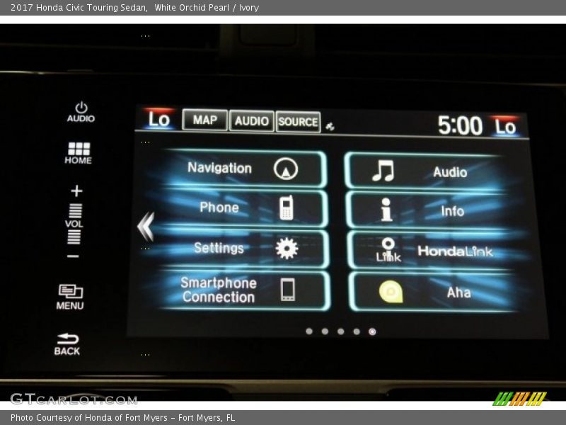 White Orchid Pearl / Ivory 2017 Honda Civic Touring Sedan