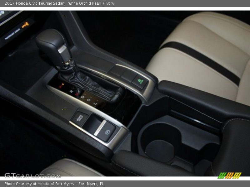 White Orchid Pearl / Ivory 2017 Honda Civic Touring Sedan