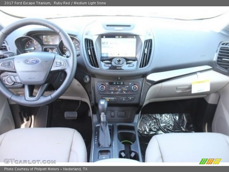Ruby Red / Medium Light Stone 2017 Ford Escape Titanium