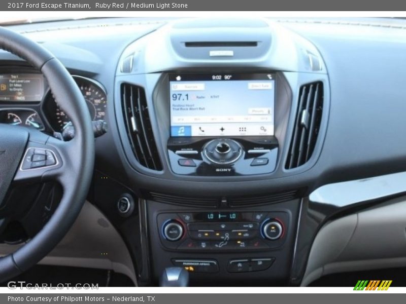 Ruby Red / Medium Light Stone 2017 Ford Escape Titanium