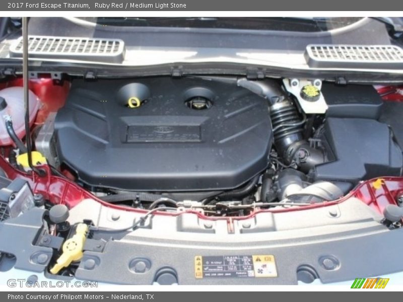 Ruby Red / Medium Light Stone 2017 Ford Escape Titanium