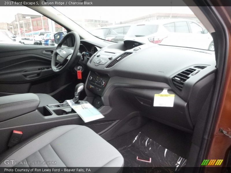 Canyon Ridge / Charcoal Black 2017 Ford Escape S