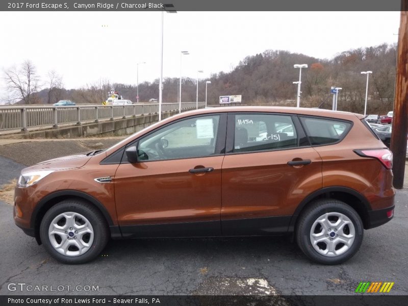 Canyon Ridge / Charcoal Black 2017 Ford Escape S